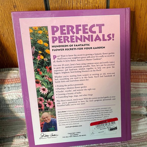 Flower Power & Perfect Perennials - Jerry Baker - 2 Hard Back Books - Picture 2 of 4